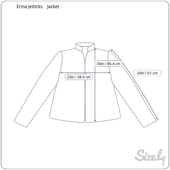 Enna Jetticks Womens Blue Lightweight Jacket With Beige Lining Button & Snap Clo - Picture 2 of 5